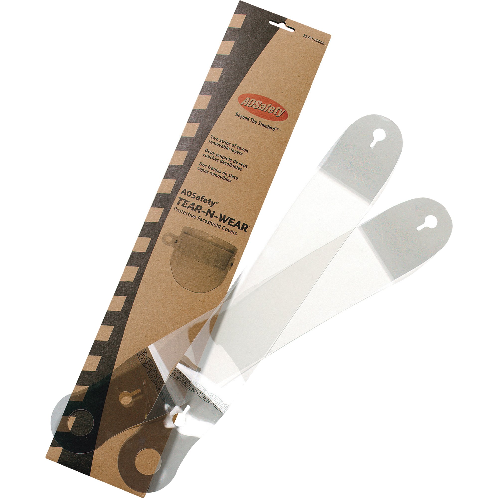 AO Safety Replacement Strips for Tear-N-Wear Faceshield Window